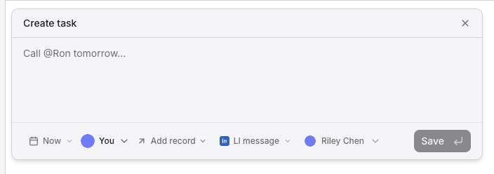 Create task